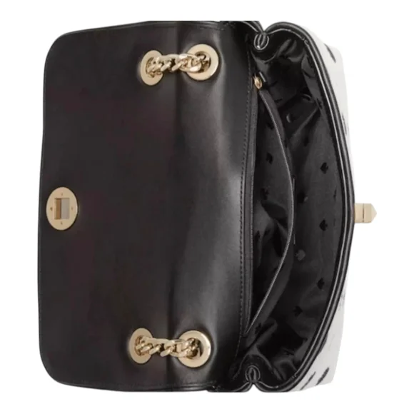 NWT still in bag Kate Spade Natalia Medium Flap Shoulder purse Polka Dot - Picture 7 of 10